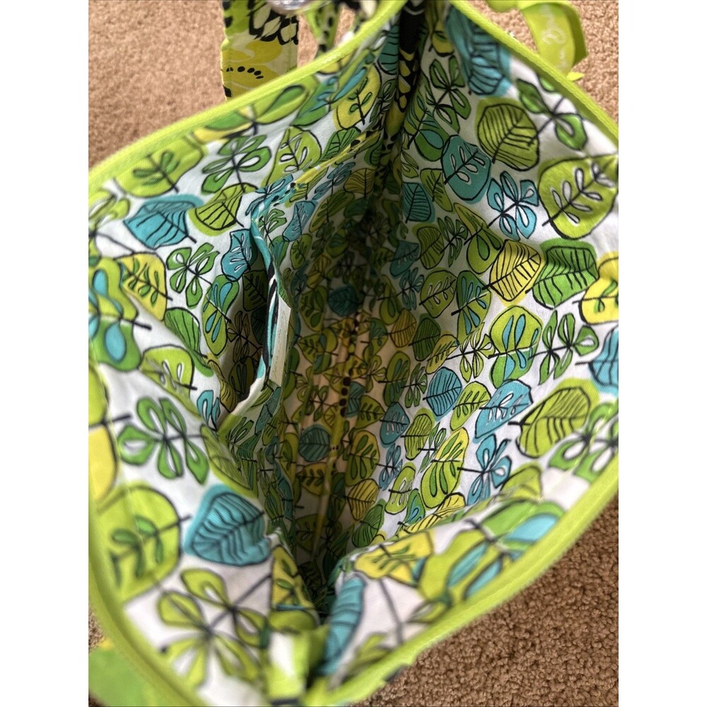 Vera Bradley Quilted Women's Lime Hipster Crossbody Bag & Matching Wallet Summer - Picture 7 of 13